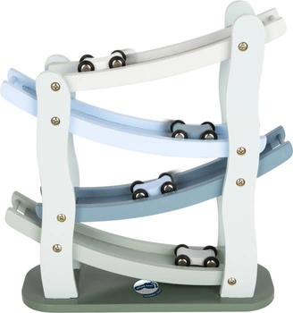 Zjeżdżalnia dla samochodzików Blue Wonder 11651-Small foot, tory wyścigowe i zjeżdżalnie dla autek