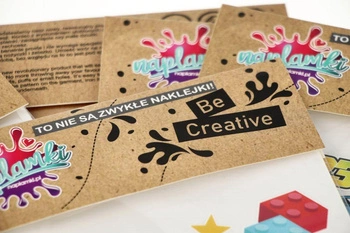 Naplamki Gwiazdki fluorescencyjne duży arkusz