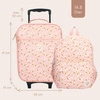 Walizka dla dzieci KIDZROOM Memories Flowers Pink