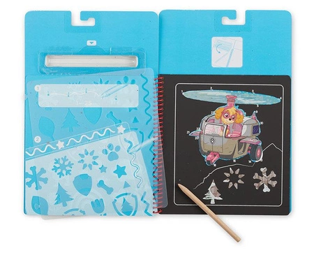 Zdrapywanka z rysikiem Psi Patrol Scratch Art Pad – Skye Melissa and Doug 33260