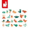 Magnesy drewniane Dinozaury 24 sztuki 2+, Janod