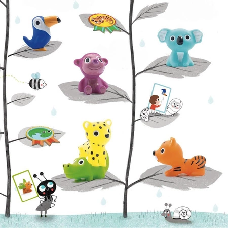 Gumowe zwierzątka 7 szt. TROPO-SAVANA DJ09117