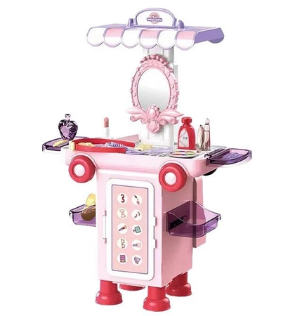 WOOPIE Przenośna Toaletka dla Dziewczynki 2w1 Walizka Bus 36 el.