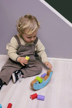 Drewniana układanka balansująca foka