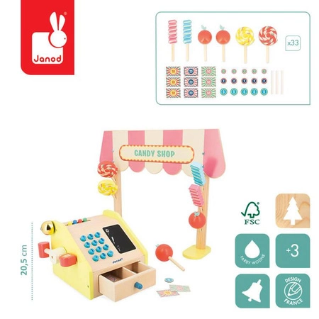 Sklep ze słodyczami Applepop 3+, Janod