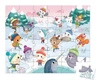 Puzzle w walizce Zabawa na śniegu 36 elementów 4+ Made in France, Janod