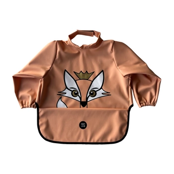 Baby Livia Śliniak z rękawkami Peach Lisek 302-13