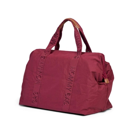 Childhome Torba Mommy Bag Signature Urban Burgundy