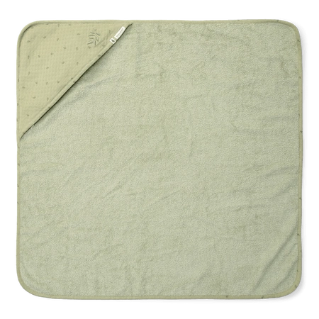 Little Dutch Bawełniany ręcznik z kapturem 100x100 cm Blossom