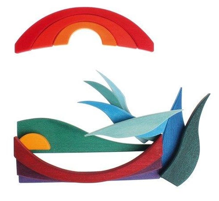 Układanka Krajobraz, kolorowy, 3+, Grimm's