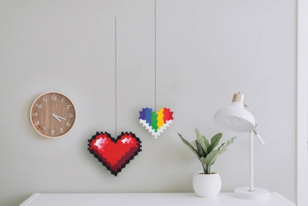 Plus-Plus Mini, Puzzle po numerach 250 szt - 2 Serca