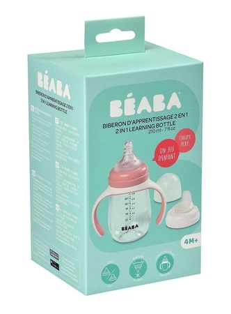 Beaba Butelka treningowa 2 w 1 tritanowa 210 ml old pink