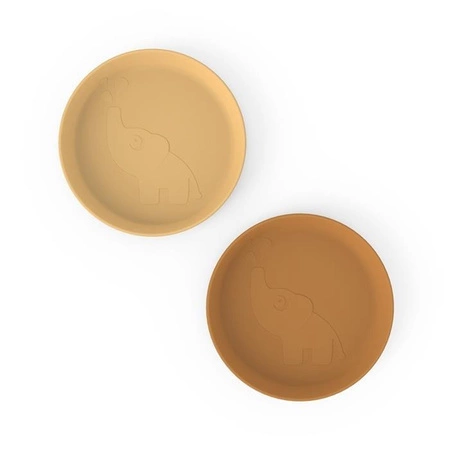 Done by Deer Talerzyk dla Dziecka Kiddish Elphee Mustard 2 szt.