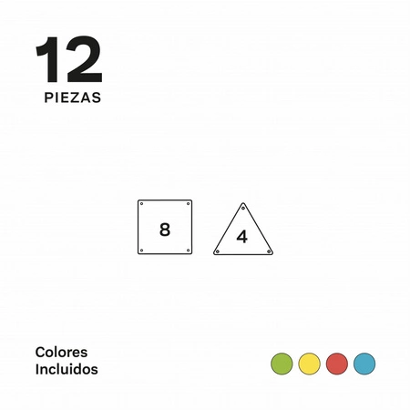 Imanix klocki magnetyczne CLASSIC 12 elem. 350013