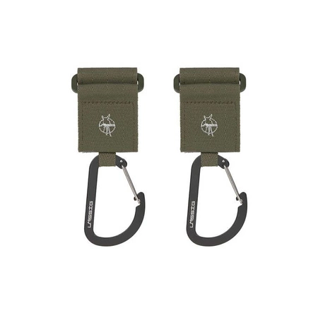 Lassig Casual Label Uniwersalne zaczepy do wózka z karabińczykami 2 szt. olive