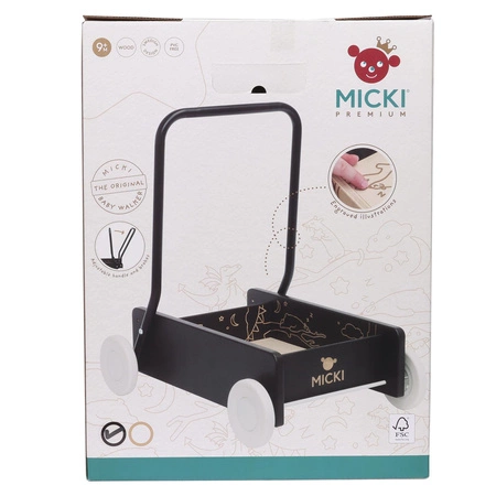 Chodzik/pchacz drewniany Micki Premium czarny