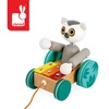 Drewniany lemur z cymbałkami do ciągnięcia Tropik 18m+, Janod