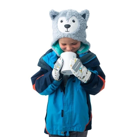 FlapJack Dwustronna Czapka Zimowa Wilk/Narciarz S