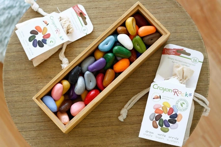 Kredki Crayon Rocks w bawełnianym woreczku - 16 kolorów
