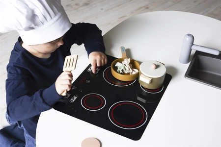 Drewniana wyspa kuchenna meble dla dzieci wyposażenie zabawka kuchnia Micki