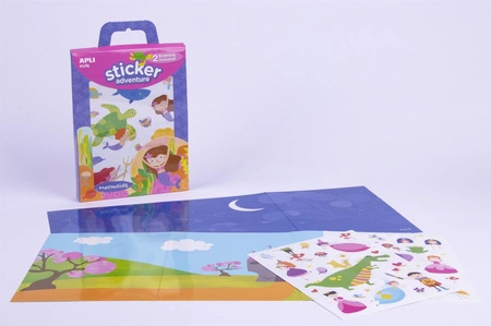 Zestaw naklejek z 2 planszami Apli Kids - Syrenki