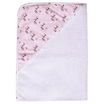 Ręcznik kąpielowy z kapturem LUMA Racoon Pink
