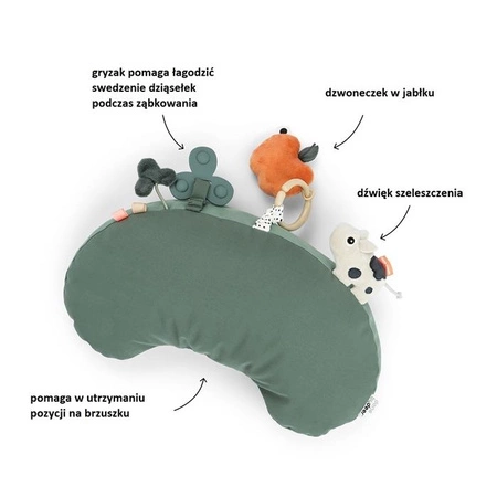 Done by Deer Poduszka do Zabawy na Brzuszku Tiny farm Green