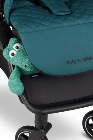 Easywalker Jackey Kompaktowy, samoskładający się wózek spacerowy z torbą transportową Teal Green