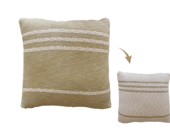 Poduszka Duetto Olive Natural Lorena Canals