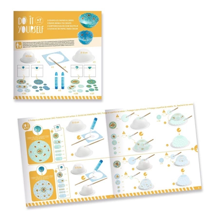 Zrób to sam -PAPIEROWE MISECZKI NIEBIESKIE DJ07983