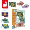 Zestaw kreatywny Przestrzenne kartki pop-up 3D Zwierzęta 6+, Janod