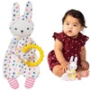 DouDou kocyk przytulanka i gryzak Królik Baby Blossom 159560-Manhattan Toy, zabawki dla niemowląt