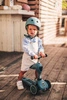 Zestaw SCOOTANDRIDE Highwaykick 1 2w1 Jeździk i hulajnoga 1-5 lat Steel + Kask XXS BLACK