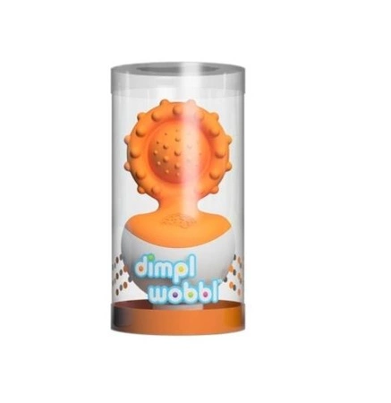 Fat Brain Toy Bąbelki Dimpl Gryzak Wańka Wstańka Pomarańczowy