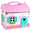 TOOKY TOY Ogromny Domek dla Lalek Różowy + Drewniane Mebelki