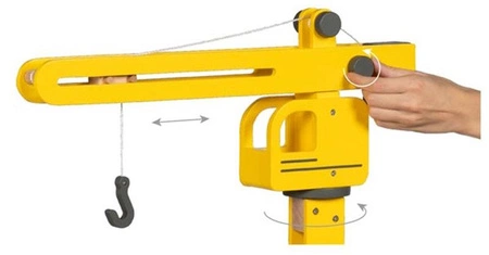 Obrotowy dźwig żuraw budowlany z drewna Goki 55854