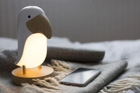 Maskonur Lampka z Głośnikiem Biała Rabbit&Friends