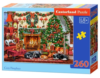 Puzzle 260 CHRISTMAS Cozy Fireplace BN B-27668-2