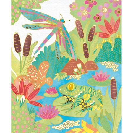 Zestaw kreatywny Złote kontury Ogród 6+, Janod