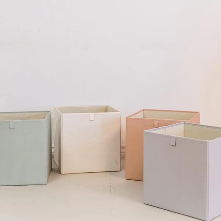 3 Sprouts Pudełko na Zabawki Recycled Solid Light Gray