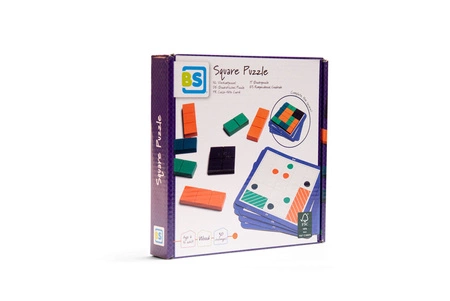 BS Toys, drewniana gra logiczna - Łamigłówka zakryj kropki