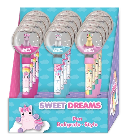 Długopis Sweet Dreams z liquidowym toperem jednorożec KL11224 mix wzorów 1 szt.