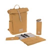 Lassig Green Label Plecak dla mam z akcesoriami Rolltop Backpack curry