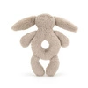 JelllyCat - Króliczek Grzechotka Beżowa 18 cm