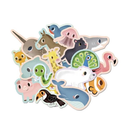 Auzou Zestaw 100 naklejek Małe zwierzątka 41266
