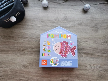 Mój pierwszy zestaw artystyczny Apli Kids - Pompony
