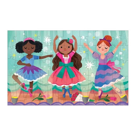 Mudpuppy Puzzle soczewkowe z ruchomym obrazkiem Baletnice 75 elementów 5+