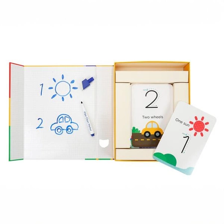 mierEdu Zestaw z suchościeralnym markerem - Nauka cyferek ME111A