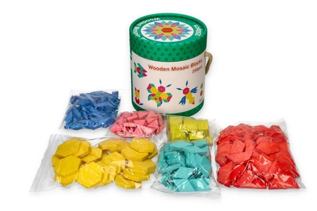 Układanka mozaika w wiaderku