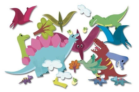 Auzou Naklejki z planszami Dinozaury 3+ 502399